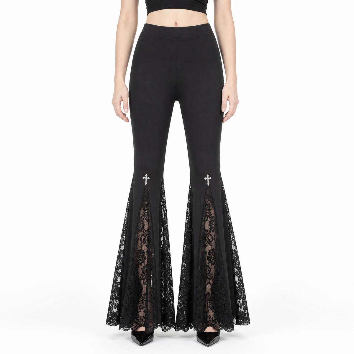 Cathedral Lace Flare Pants