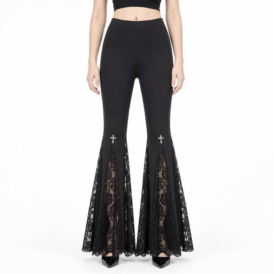 Cathedral Lace Flare Pants