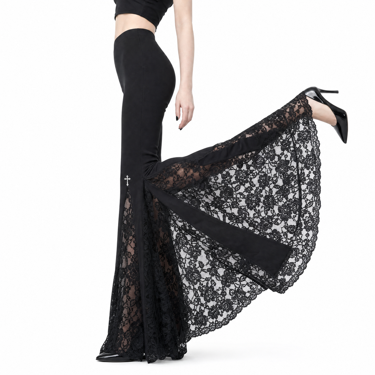 Cathedral Lace Flare Pants
